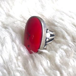 Lucky Brand Chunky Red Ring